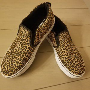 VANS Leopard Cheetah Print Slip-On Sneakers Shoes Womens - Size 6
